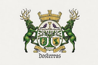design luxury regal heraldic family crest coat of arms logo