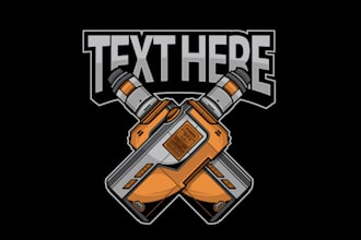 do  fantastic unique beautiful vape logo design
