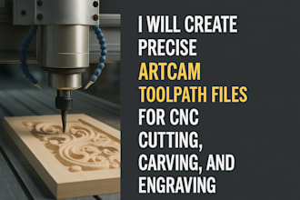 create artcam toolpath files for cnc cutting, and engraving