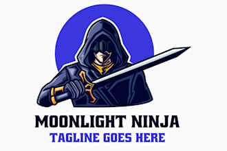 design super assassin logo with satisfaction guaranteed
