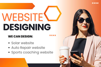 design solar,auto repair and sports coaching website