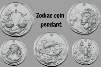 sculpt 3d coin 3d bas relief medallion coin 3d coin model cnc model 3d jewelry