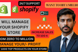 be your shopify virtual assistant and store manager for dropshipping