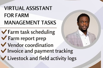 be your virtual assistant for farm management tasks