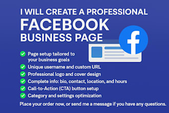 build a professional facebook business page