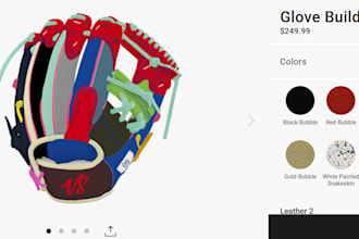 customize and configure your baseball glove and bat softball and sport glove