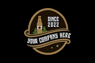make eye catchy modern, craft brewery logo
