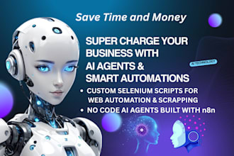 build ai agents  and automation workflows using selenium