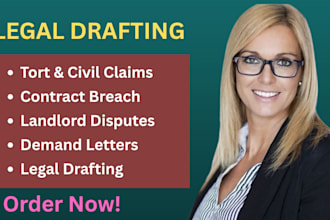 be your lawyer for tort claims, contract breaches, landlord disputes, eviction