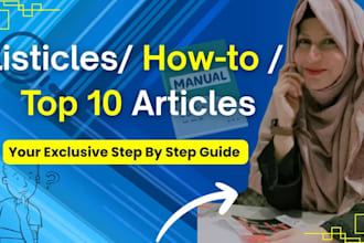 write your listicle, how to or top 10 article