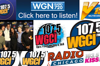 do professional airplay promotion for your song on wgci, chicago wgn radio