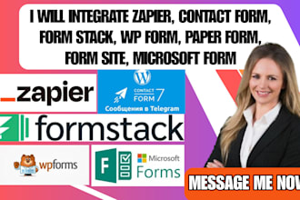 integrate zapier contactform formstack  wpform paperform formsite microsoft form