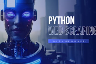 do python web scraping, data extraction, and data mining