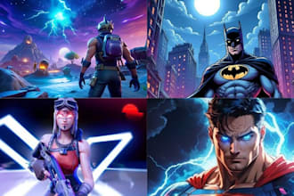 create a professional fortnite thumbnail