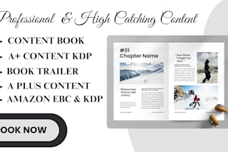 do low content book, a content kdp, book trailer, a plus content, amazon ebc