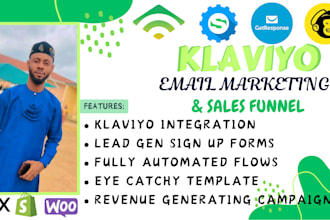 be your klaviyo email marketing expert, campaigns, automation, flows, newsletter