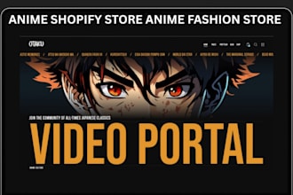 design anime clothing shopify store anime fashion store