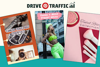 design pinterest pins for blog posts, retail shop ads, digital products