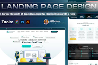 elearning platform UI UX design, educational app, learning dashboard