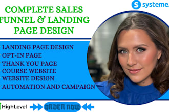 build systeme io website systeme io sales funnel unbounce landing page kajabi