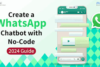 create an ai bot for whatsapp chatbots, a whatsapp business API setup, an ai
