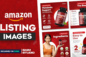 design amazon listing images, amazon infographics, and product pictures
