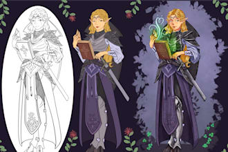 draw your dungeons and dragons or any ttrpg character