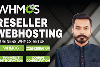 install whmcs on your vps and setup your reseller webhosting