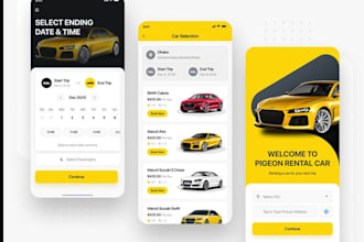 car rental app, ride sharing app, bus booking app, taxi booking app, bike app