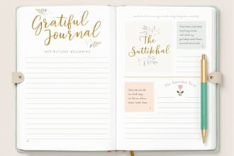 design minimalist journal or planner