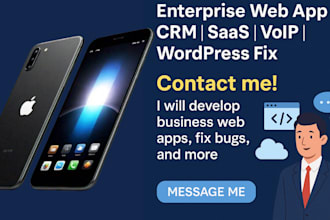 build enterprise web apps, CRM, saas, and business management software