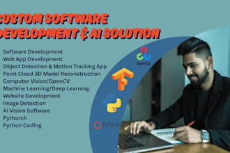 develop embedded software firmware web app, object detection, python automation