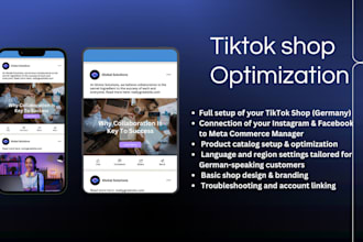 set up your german tiktok, instagram, and facebook shops professionally