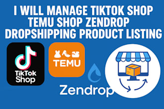 do cruixie tiktok shop manage temu shop zendrop dropshiping product lisiting