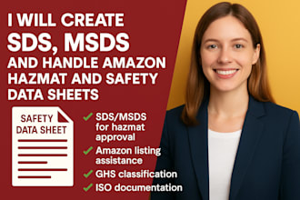 create sds msds amazon hazmat safety data sheet for amazon product listing