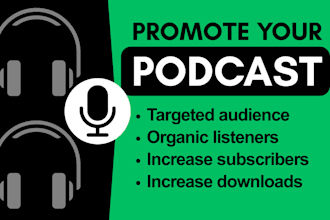 promote your podcast to grow downloads and reach real organic listeners