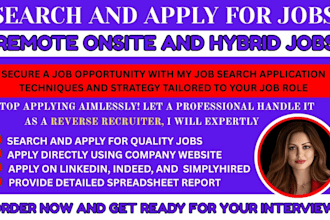 apply for jobs, job application, search and apply jobs using reverse recruit