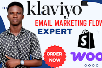 setup expert klaviyo email marketing flows for your shopify or woocommerce store