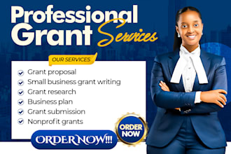 do small business grant writing, research and write grant proposal for nonprofit
