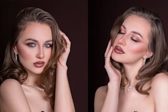 do headshot retouching, portrait editing and beauty retouch