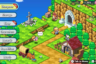 do fantasy 2d game on unity engine, online 2d unity mobile game app developer
