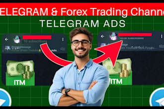 run telegram ads, forex promotion to 50m forex trader, telegram forex channel
