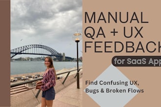 test your saas app as a first time user and give feedback