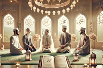 conduct quick nikah ceremony for revert muslims with wali, witnesses certificate