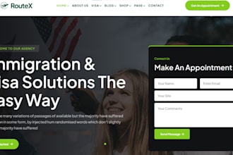 build immigration lawyer website visa application portal website appointment