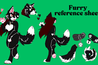 design furry reference sheet fursona furry character furrles nsfw reference