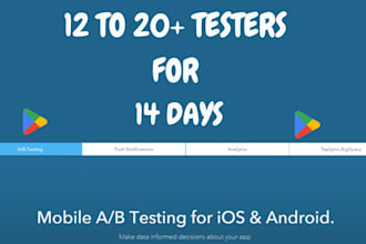 offer 12 or 20 real testers for your closed testing on google play console