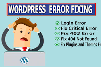 fix wordpress errors and fix wordpress bugs