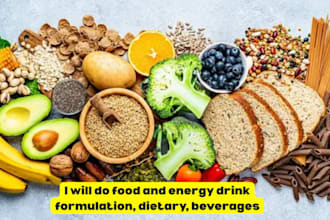do food and energy drink formulation, dietary, beverages