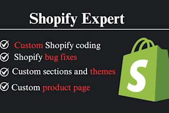 do shopify bug fix, custom liquid code, shopify customization, shopify errors
